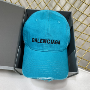 Replica Womens Hats Balenciaga Green Cotton Baseball Cap Hat A190PP180 AA189145
