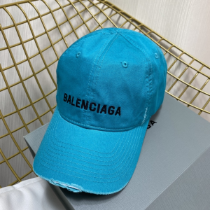 Replica Womens Hats Balenciaga Green Cotton Baseball Cap Hat A190PP180 AA189145