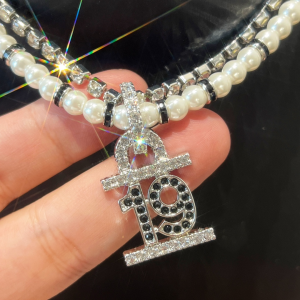 Replica Womens Jewelry Chanel Crystals 19 Pearls Necklaces AB8959 A62PP280 AA189242