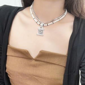 Replica Womens Jewelry Chanel Crystals 19 Pearls Necklaces AB8959 A62PP280 AA189242