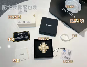 Replica Womens Jewelry Chanel Crystals CC Logo Metal Brooch A62PP180 AA189247