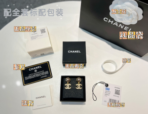 Replica Womens Jewelry Chanel Crystals CC Logo Pearl Earrings A62PP180 AA189248
