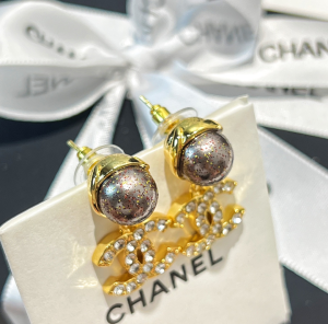 Replica Womens Jewelry Chanel Crystals CC Logo Pearl Earrings A62PP180 AA189248