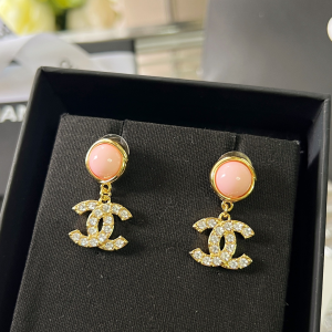 Replica Womens Jewelry Chanel Crystals CC Logo Pearl Earrings A62PP180 AA189249