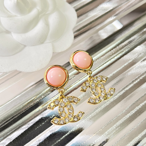 Replica Womens Jewelry Chanel Crystals CC Logo Pearl Earrings A62PP180 AA189249