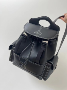 Burberry Black Leather Backpack Bag