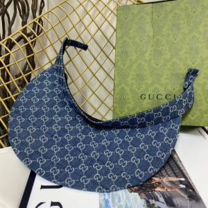 Replica Womens Hats Gucci GG Blue Denim Canvas Visor Cap Hat A190PP180 AA189672