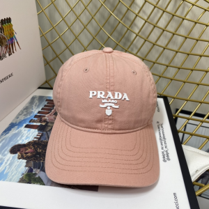 Prada Pink Cotton Baseball Cap Hat 