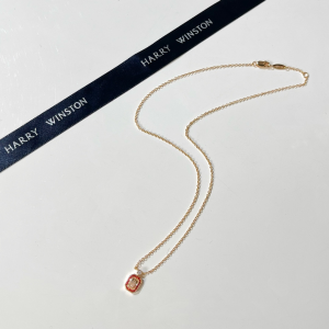 Replica Womens Jewelry Harry Winston HW Logo Diamonds Necklace A62PP280 AA189576