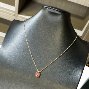 Replica Womens Jewelry Harry Winston HW Logo Diamonds Necklace A62PP280 AA189576