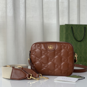 Replica Womens Handbags Gucci Love Parade GG Matelasse Leather Shoulder Bag in Brown 702234 21x17x7CM A09PP780 AA189526 Replica Womens Handbags Gucci Love Parade GG Matelasse Leather Shoulder Bag in Brown 702234 21x17x7CM A09PP780 AA189526