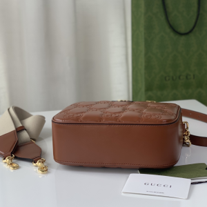 Replica Womens Handbags Gucci Love Parade GG Matelasse Leather Shoulder Bag in Brown 702234 21x17x7CM A09PP780 AA189526 Replica Womens Handbags Gucci Love Parade GG Matelasse Leather Shoulder Bag in Brown 702234 21x17x7CM A09PP780 AA189526