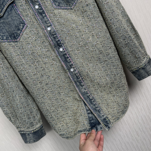 Replica Womens Clothing Gucci GG Denim Jacket SML A198PP980 AA189921