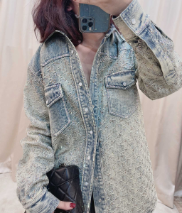 Replica Womens Clothing Gucci GG Denim Jacket SML A198PP980 AA189921