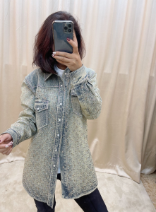 Replica Womens Clothing Gucci GG Denim Jacket SML A198PP980 AA189921