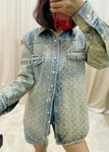 Replica Womens Clothing Gucci GG Denim Jacket SML A198PP980 AA189921