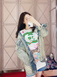 Replica Womens Clothing Gucci GG Denim Jacket SML A198PP980 AA189921