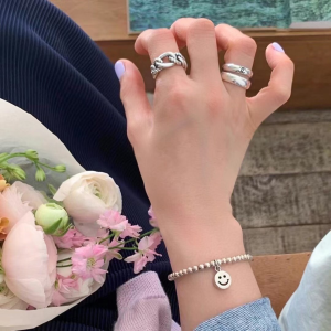 Replica Womens Jewelry Chanel CC Logo Silver Rings A152PP180 AA190129