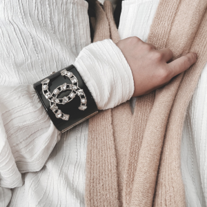 Replica Womens Jewelry Chanel Crystal CC Logo Bracelets A152PP280 AA190134