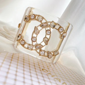 Replica Womens Jewelry Chanel Crystal CC Logo Bracelets A152PP280 AA190134