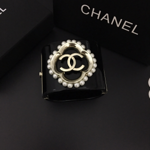Replica Womens Jewelry Chanel Gold CC Logo Black Bracelets A152PP280 AA190133