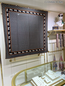 Celine Triomphe Silk Scarf Orange 