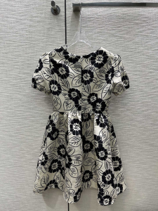 Replica Womens Clothing Chanel CC Logo Leaf Mini Dress in White SML A198PP780 AA190347