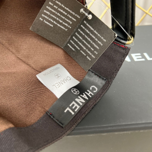 Replica Womens Hats Chanel CC Logo Black Cotton Baseball Cap Hat A190PP180 AA190325