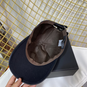 Replica Womens Hats Chanel CC Logo Black Cotton Baseball Cap Hat A190PP180 AA190329