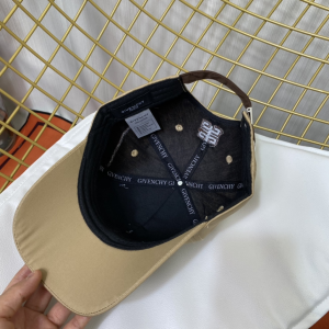 Replica Womens Hats Givenchy Beige Cotton Baseball Cap Hat A190PP180 AA190338