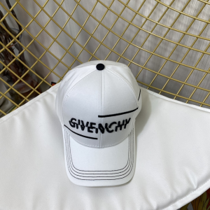 Replica Womens Hats Givenchy White Cotton Baseball Cap Hat A190PP180 AA190339