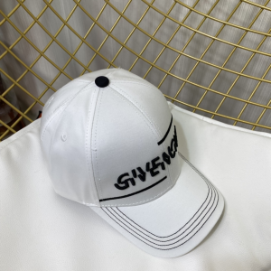 Replica Womens Hats Givenchy White Cotton Baseball Cap Hat A190PP180 AA190339
