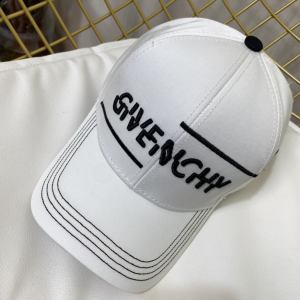 Replica Womens Hats Givenchy White Cotton Baseball Cap Hat A190PP180 AA190339