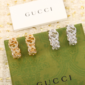 Gucci Interlocking G Gourmette Chain Rings 