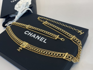 Replica Womens Jewelry Chanel Vintage Gold CC Lion Chain Necklace A39P380 AA190385
