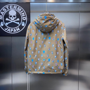 Replica Mens Clothing Gucci Beige GG Zipper Jacket Coat M To XXXL A215PP380 AA190612