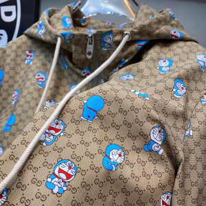 Replica Mens Clothing Gucci Beige GG Zipper Jacket Coat M To XXXL A215PP380 AA190612