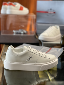 Prada Vintage Leather Sneaker White 