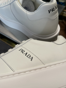 Replica Mens Shoes Prada Vintage Leather Sneaker in White 38 To 45 A151PP580 AA190510
