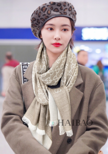 Replica Womens Scarf Gucci GG Silk Cashmere Scarf in Beige 70x200CM A151PP280 AA190441