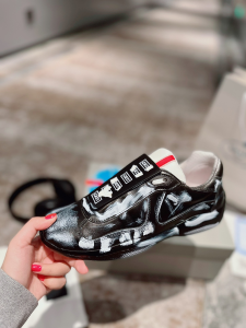 Cass x Prada Americas Cup D3cay Leather Sneakers Black Cass x Prada Americas Cup D3cay Leather Sneakers Black