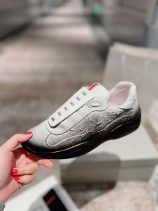 Cass x Prada Americas Cup D3cay Leather Sneakers White Black Cass x Prada Americas Cup D3cay Leather Sneakers White Black
