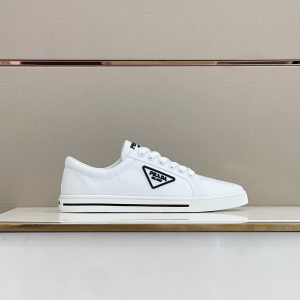 Replica Mens Shoes Prada White Nylon Low Top Sneakers 38 To 45 A151PP480 AA190932