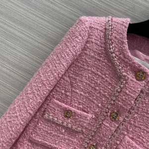 Replica Womens Clothing Chanel Pink Tweed Jacket SML A198PP980 AA191076