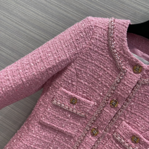 Replica Womens Clothing Chanel Pink Tweed Jacket SML A198PP980 AA191076