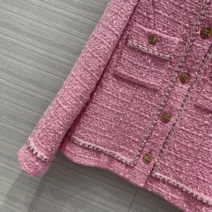 Replica Womens Clothing Chanel Pink Tweed Jacket SML A198PP980 AA191076