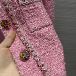 Replica Womens Clothing Chanel Pink Tweed Jacket SML A198PP980 AA191076