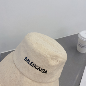 Replica Womens Hats Balenciaga Beige Cotton Bucket Cap Hat A190PP180 AA191065