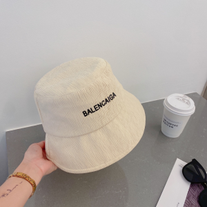 Replica Womens Hats Balenciaga Beige Cotton Bucket Cap Hat A190PP180 AA191065