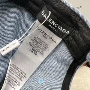 Replica Womens Hats Balenciaga Gray Cotton Baseball Cap Hat A190PP180 AA191059